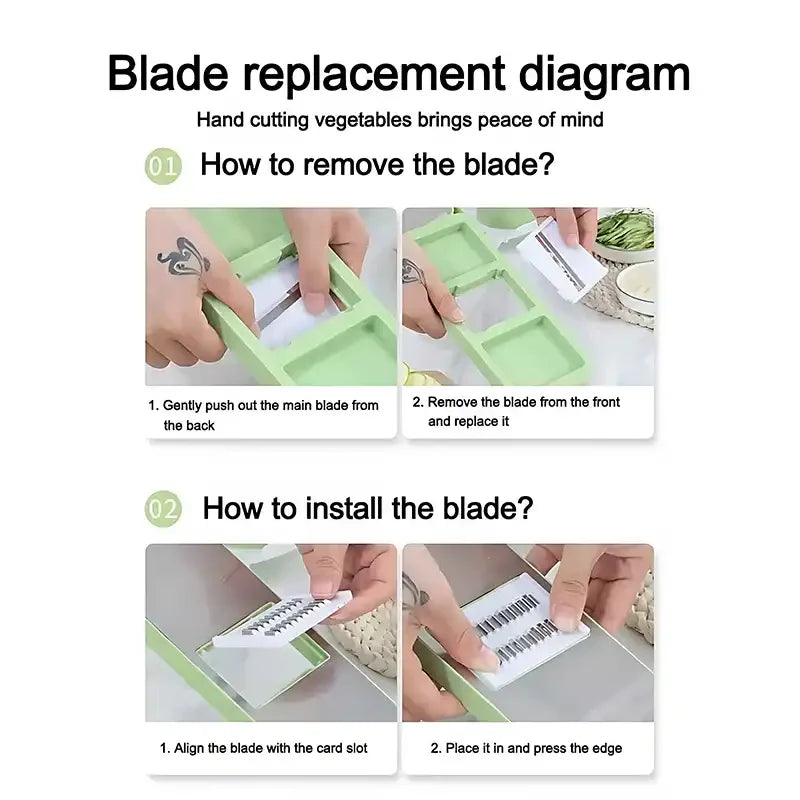 Kitchen Multifunctional Vegetable Slicer Potato, Garlic, Carrot Grater