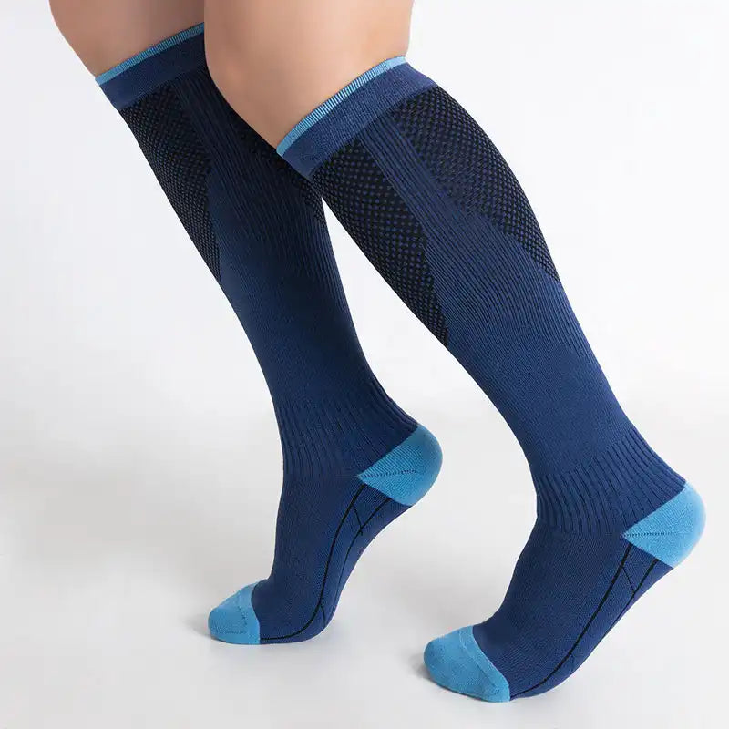 Knee-High Compression Socks (20-30mmHg) - Breathable Support for Running & Travel