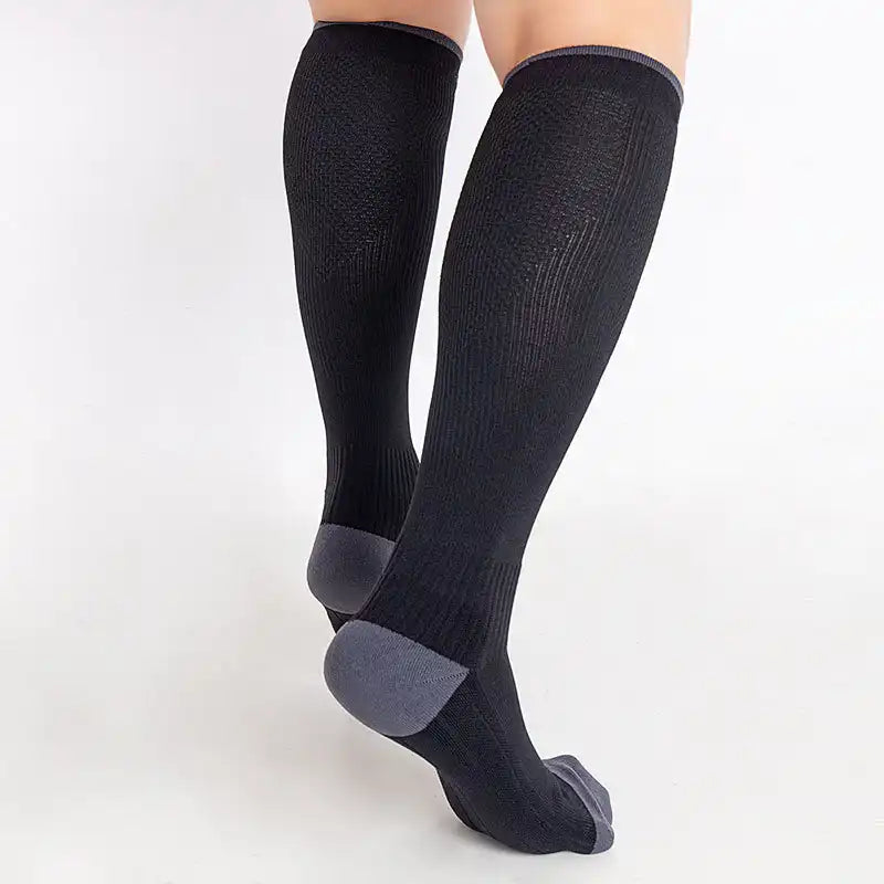 Knee-High Compression Socks (20-30mmHg) - Breathable Support for Running & Travel