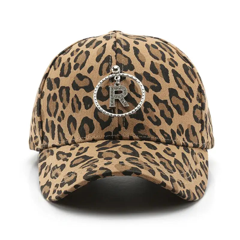 Leopard Print Cotton Baseball Cap