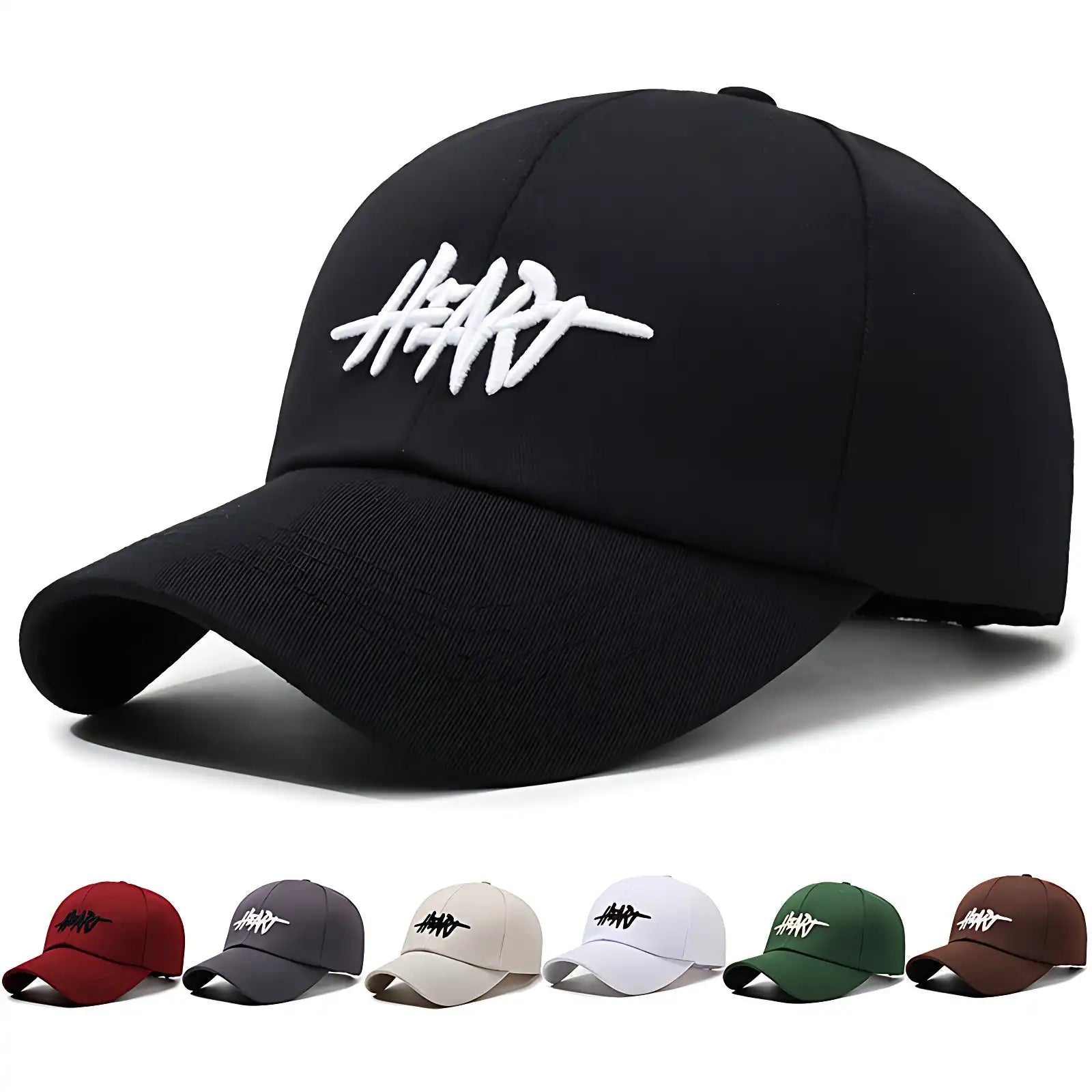 Lettering Embroidered Baseball Cap Adjustable