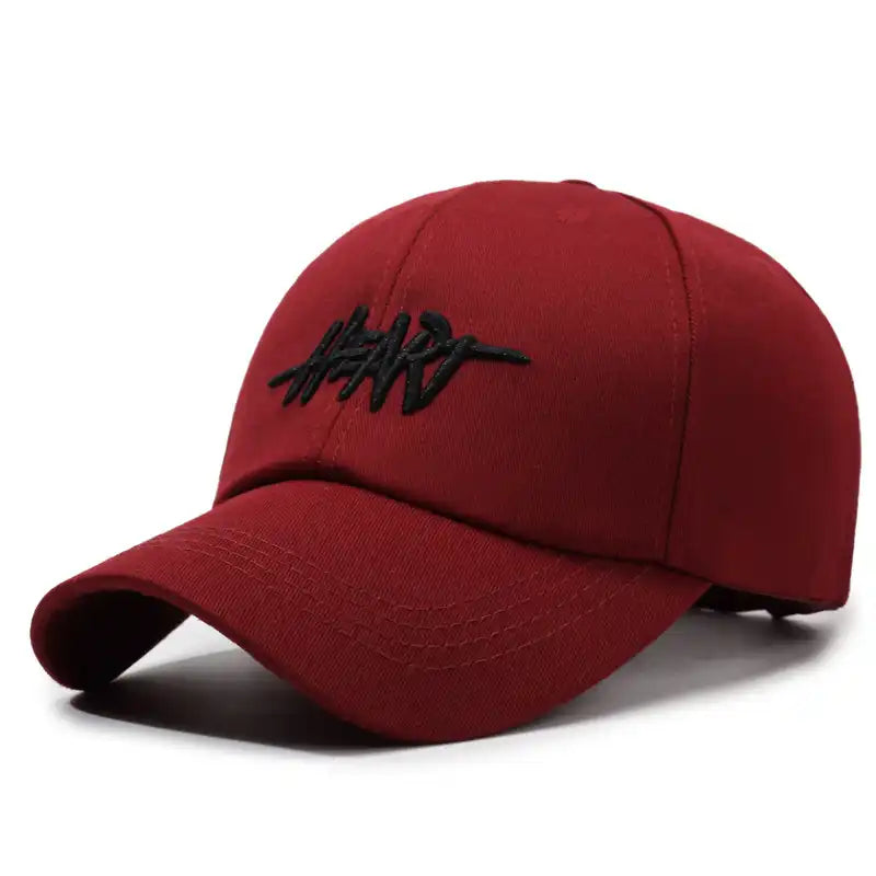 Lettering Embroidered Baseball Cap Adjustable