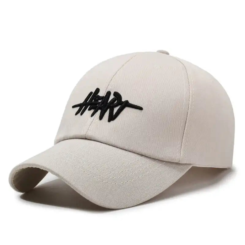 Lettering Embroidered Baseball Cap Adjustable