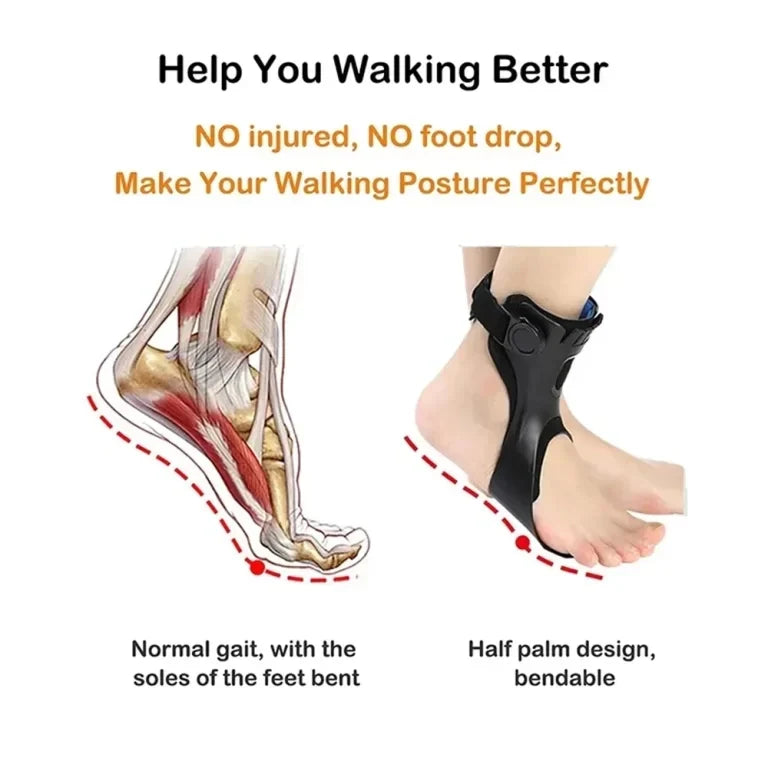 Lightweight Drop Foot Brace – Adjustable AFO Splint for Ankle & Foot Support
