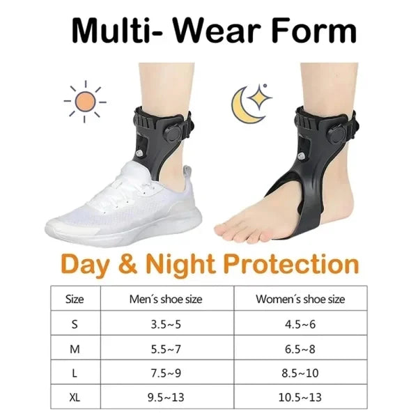 Lightweight Drop Foot Brace – Adjustable AFO Splint for Ankle & Foot Support