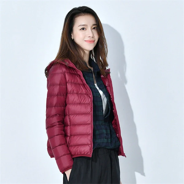 Lightweight Hooded Down Coat - Maximum Warmth & Style