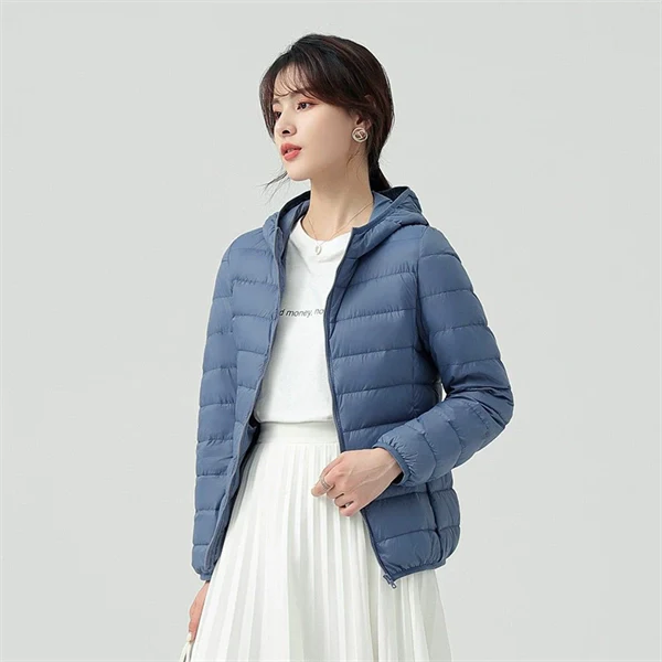 Lightweight Hooded Down Coat - Maximum Warmth & Style