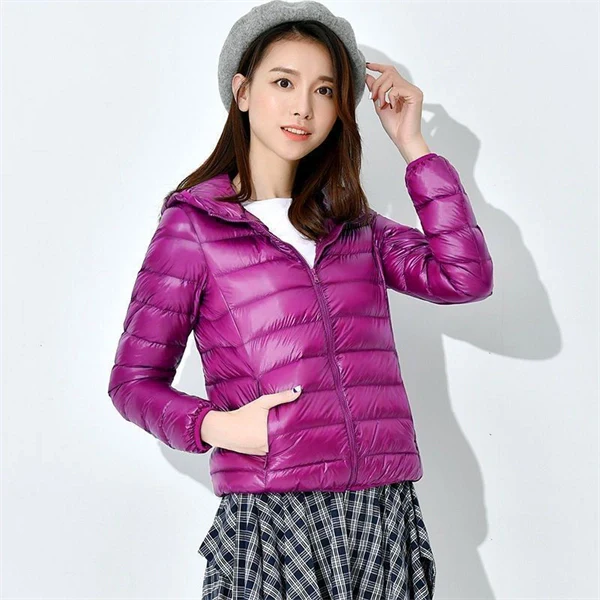 Lightweight Hooded Down Coat - Maximum Warmth & Style