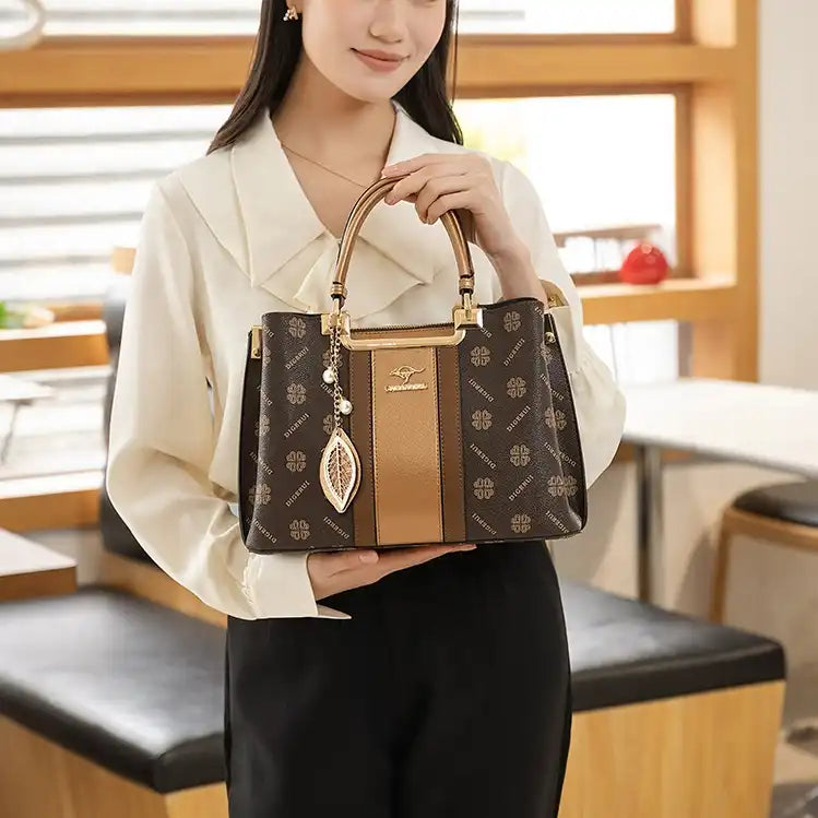 Luxury 2025 Monogram Tote Bag Women Spacious Shoulder Bag