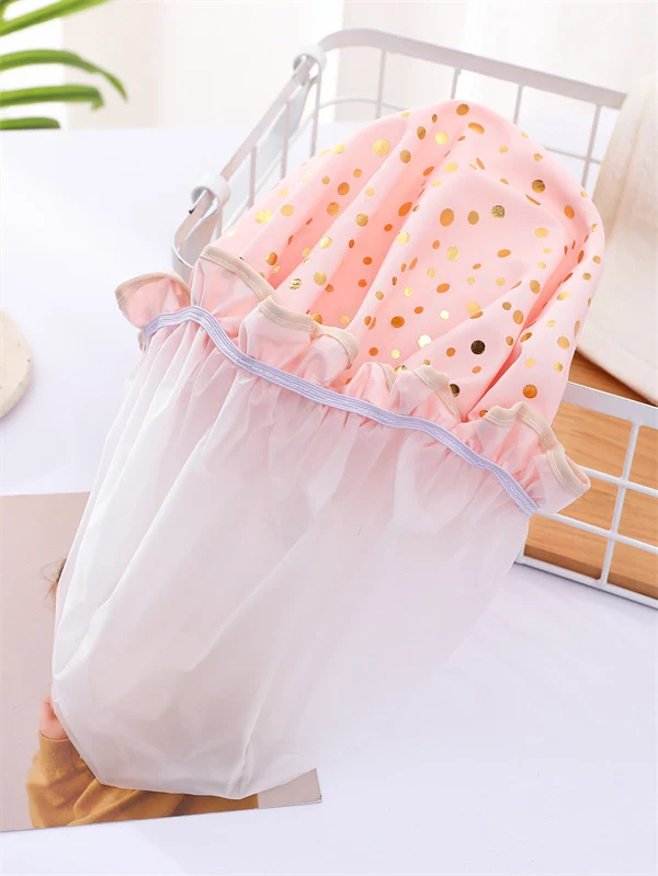 Luxury Double-Layer Shower Cap – Soft Lined & Waterproof for Frizz-Free Hair