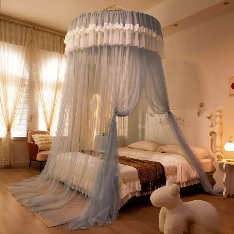 Luxury Lace Dome Mosquito Net Canopy Top Hook Design