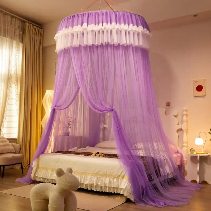 Luxury Lace Dome Mosquito Net Canopy Top Hook Design