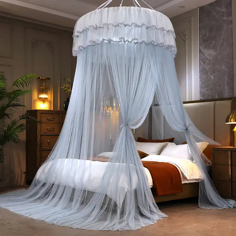 Luxury Lace Dome Mosquito Net Canopy Top Hook Design