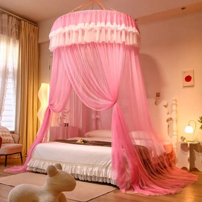 Luxury Lace Dome Mosquito Net Canopy Top Hook Design