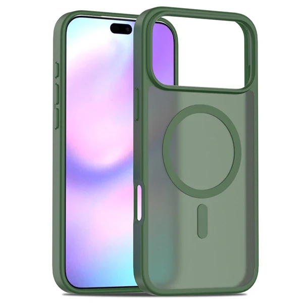 Magnetic Matte Case for iPhone 17 / 16 Pro Max – 2-in-1 Shockproof Hybrid Cover with Soft-Touch Finish