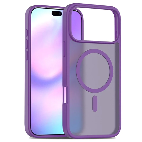 Magnetic Matte Case for iPhone 17 / 16 Pro Max – 2-in-1 Shockproof Hybrid Cover with Soft-Touch Finish