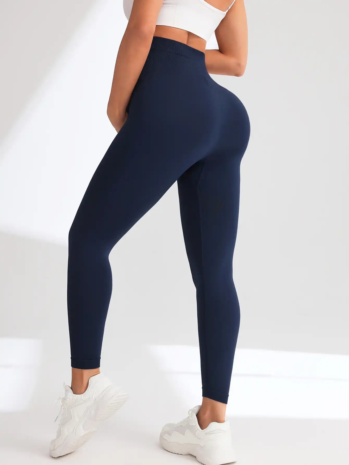 Maternity Support Leggings - Seamless High-Waisted Yoga Pants