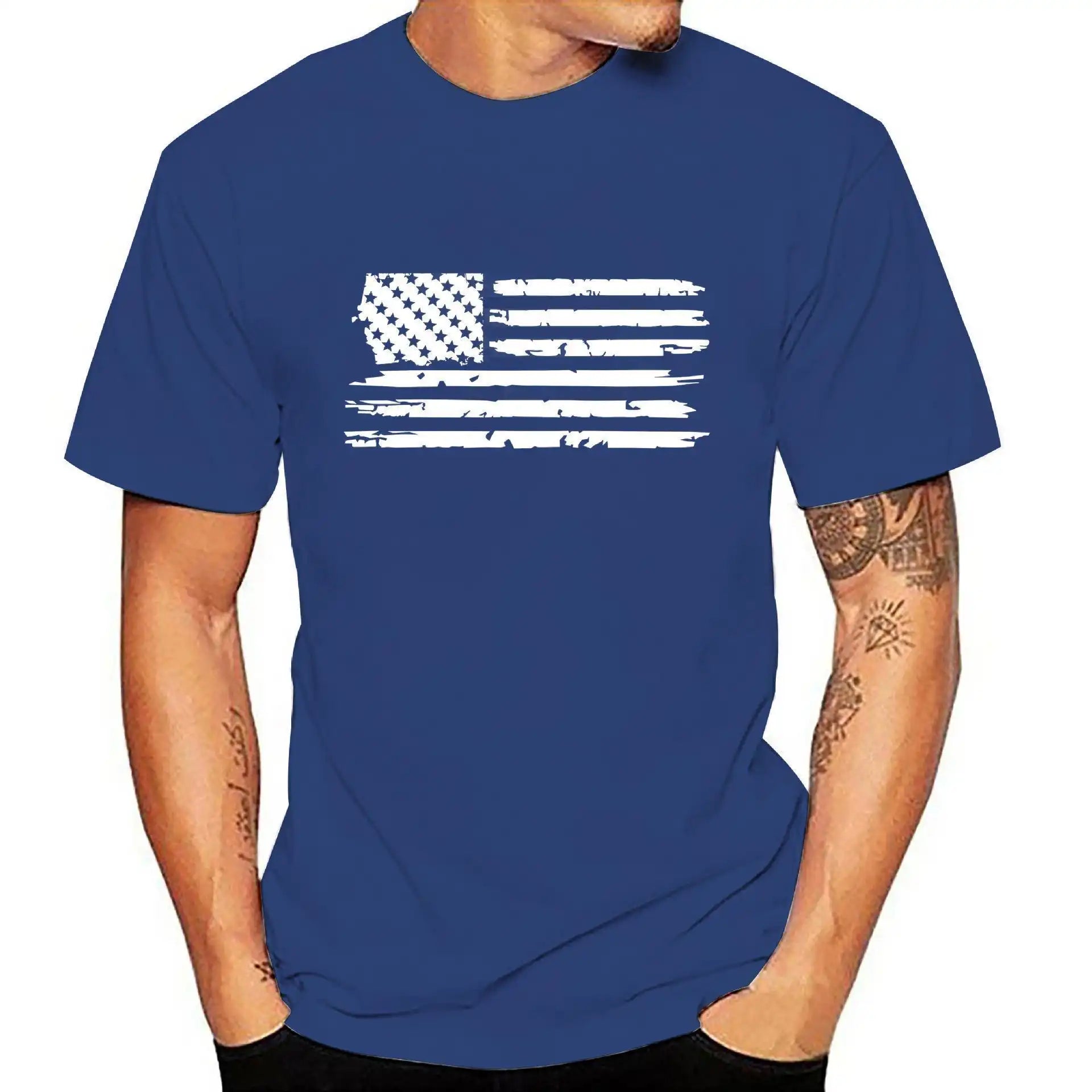 Men's 3D Patriotic T-Shirt - Lightweight Summer Streetwear