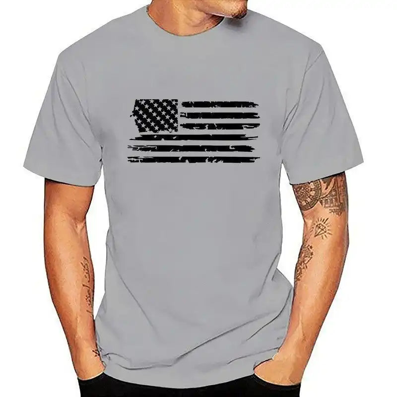 Men's 3D Patriotic T-Shirt - Lightweight Summer Streetwear