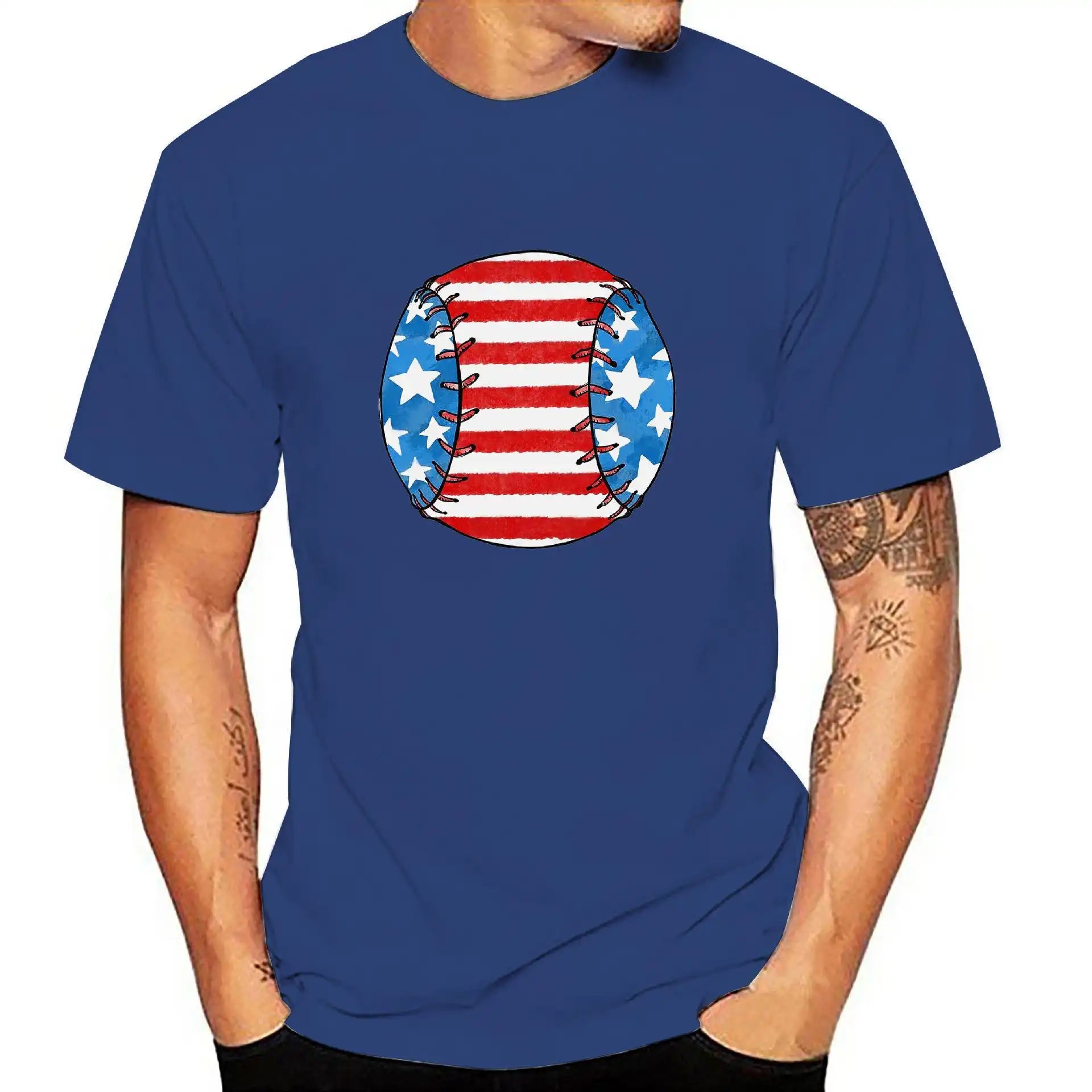 Men's 3D Patriotic T-Shirt - Lightweight Summer Streetwear