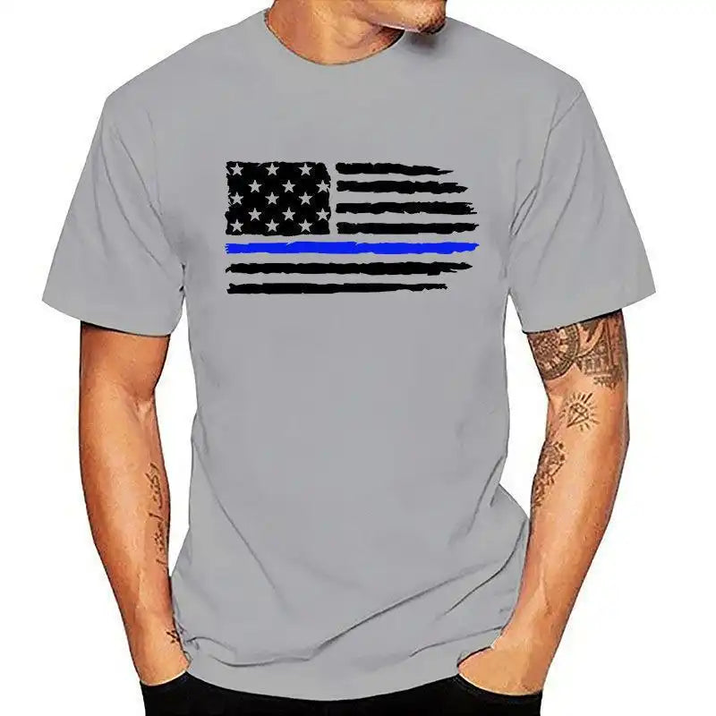 Men's 4th of July Patriotic T-Shirt - 3D American Flag Print & Lightweight Streetwear