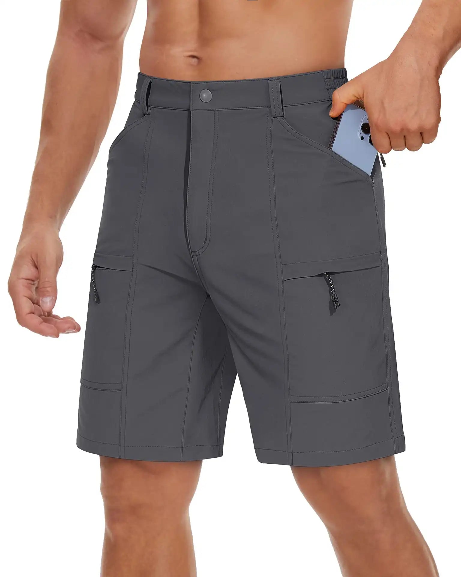Men's Casual Multi-Pocket Quick-Dry Cargo Shorts