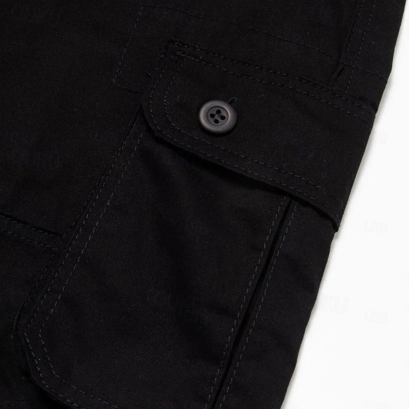 Men's Cotton Cargo Shorts - Multi-Pocket Summer Casual Shorts