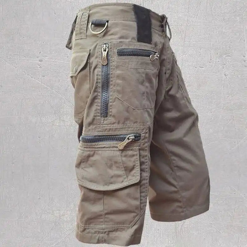 Men's Loose-Fit Cotton Cargo Shorts | Multi-Pocket