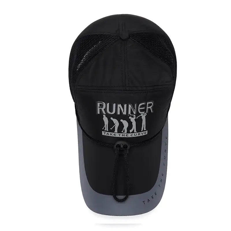 Men's Outdoor Baseball Cap with Wind Cord