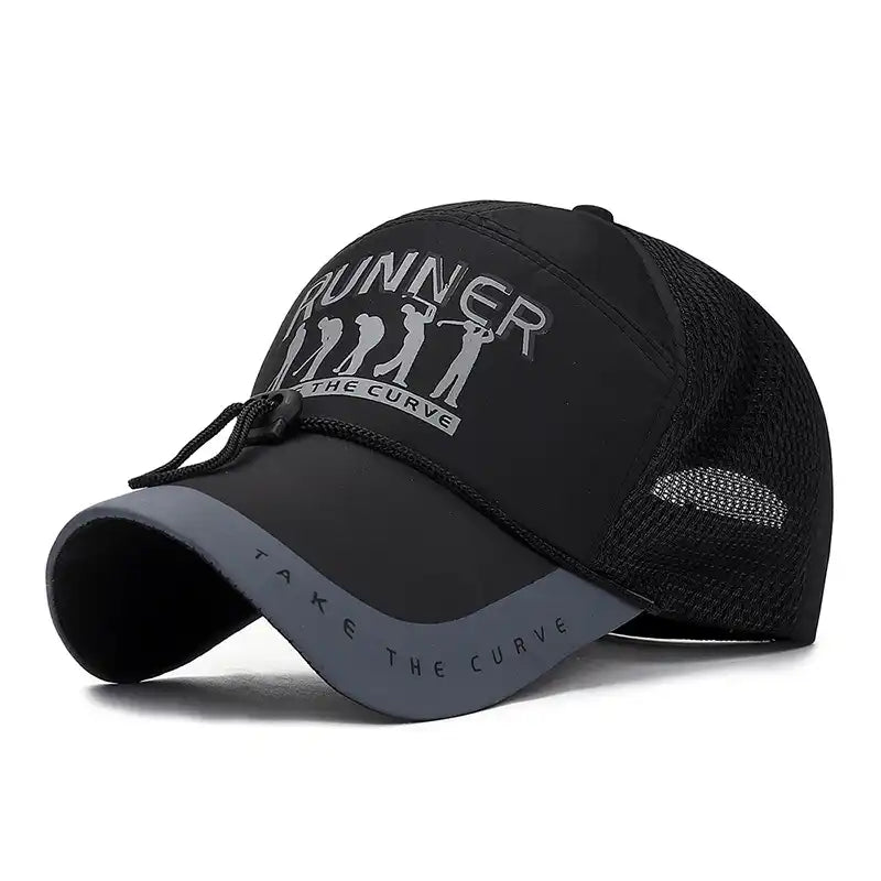 Men's Outdoor Baseball Cap with Wind Cord