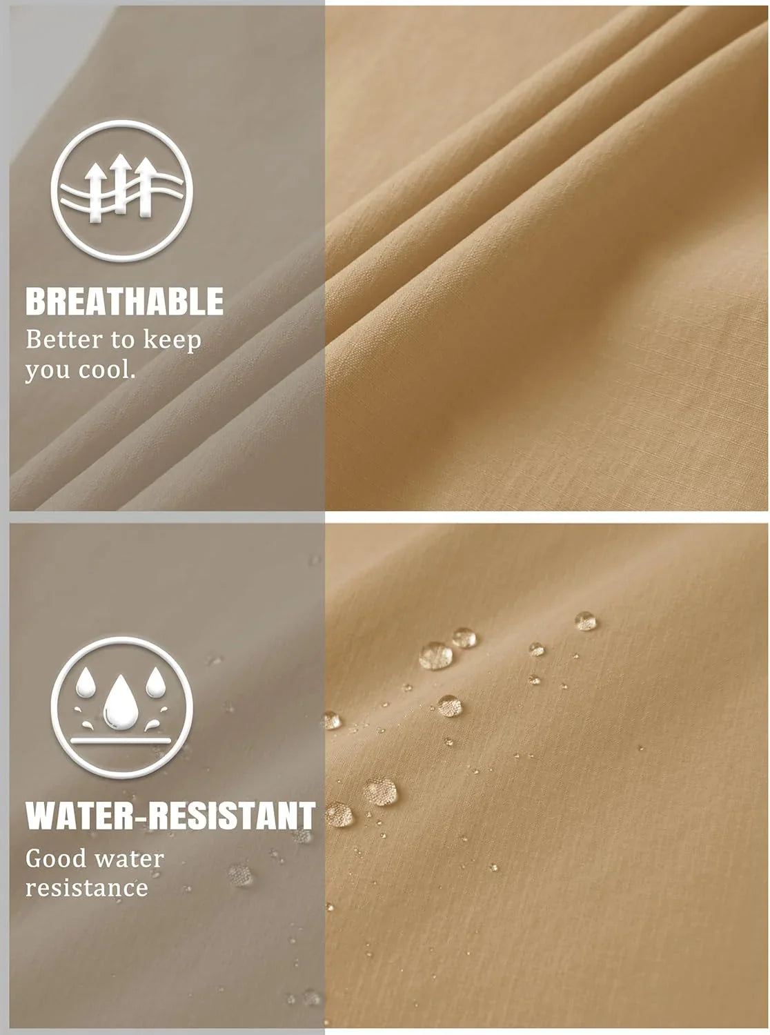 Men's Outdoor Hiking Quick Dry 3/4 Cargo Shorts