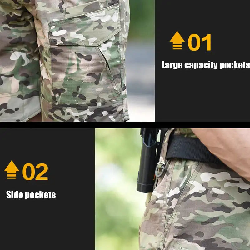 Men's Outdoor Tactical Shorts 5-Pocket Cargo Pants