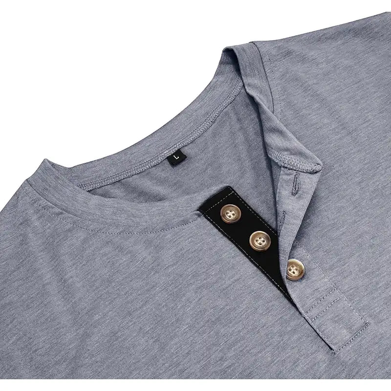 Men's Pocket Henley T-Shirt - Long Sleeve Classic