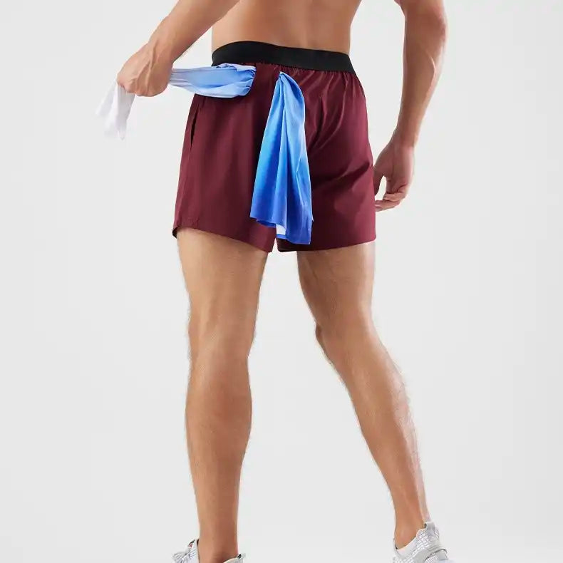 Men's Quick-Dry 4-Inch Running Shorts with Towel Loop