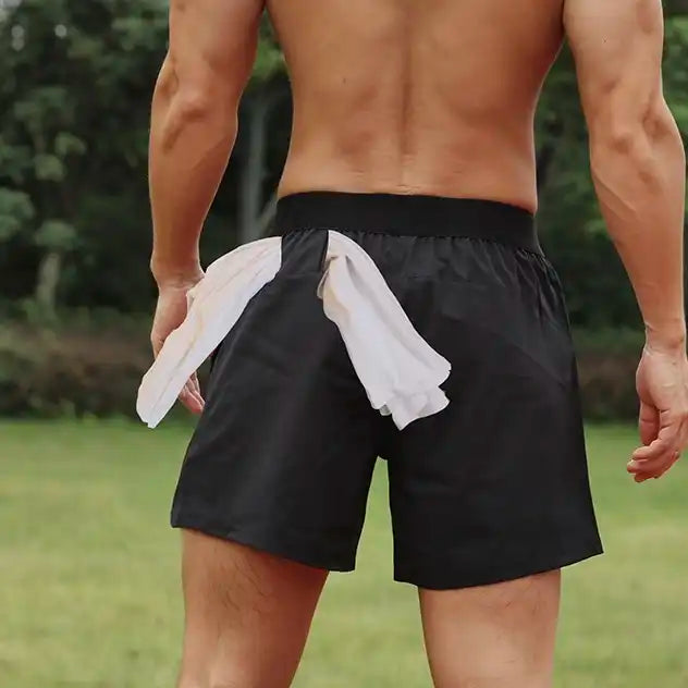 Men's Quick-Dry 4-Inch Running Shorts with Towel Loop