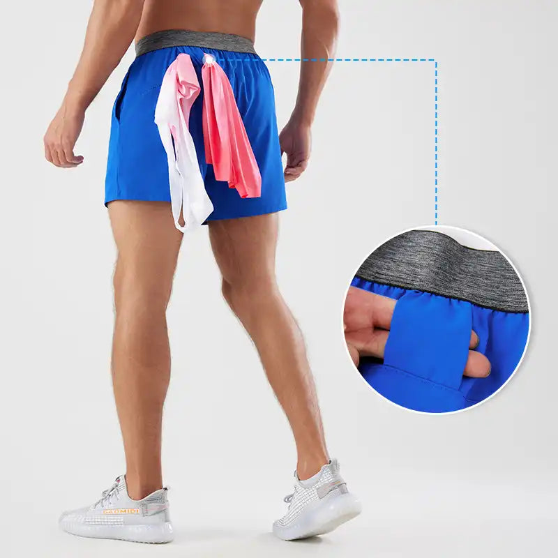 Men's Quick-Dry 4-Inch Running Shorts with Towel Loop