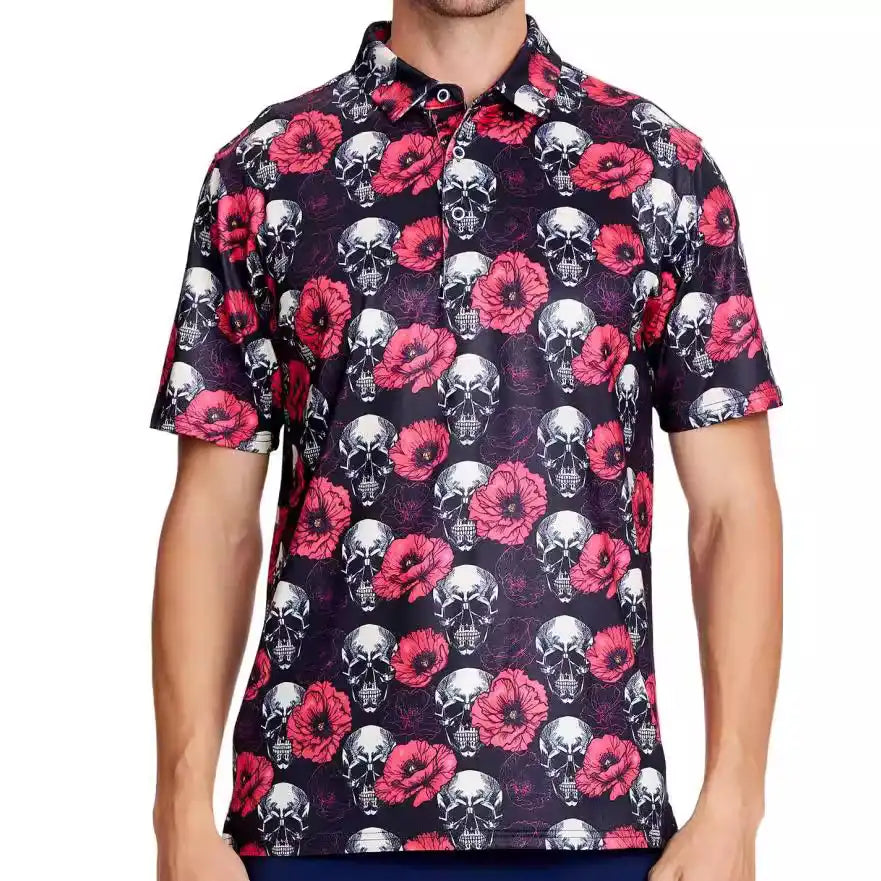 Men's Short Sleeve Golf Polo - Moisture Wicking