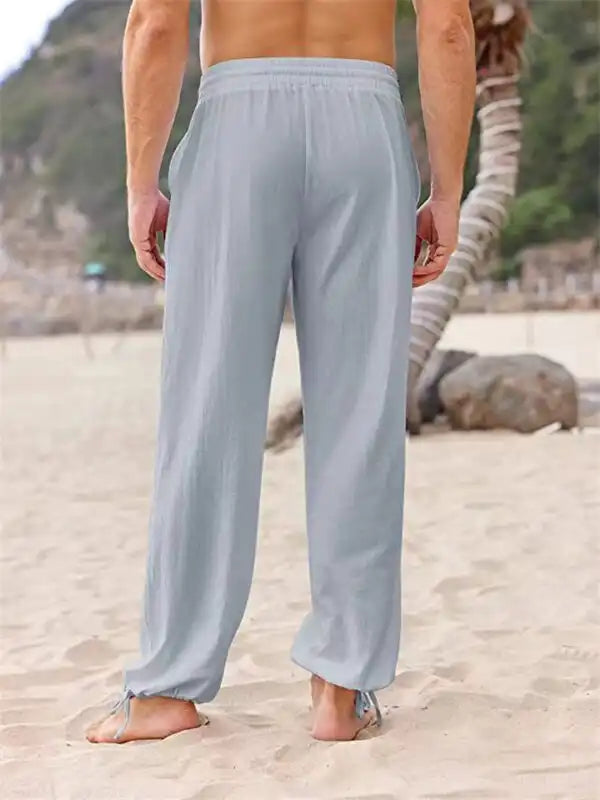 Men's Stretch-Fit Beach Pants - Lightweight & Adjustable