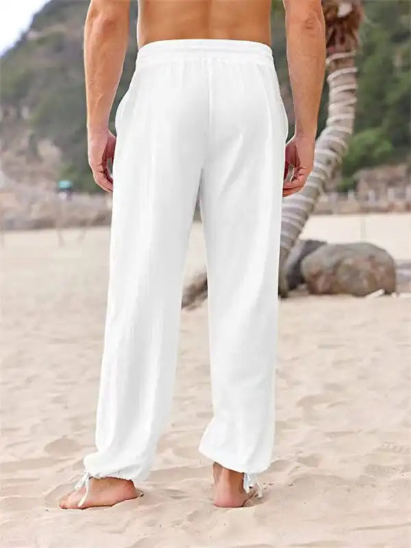 Men's Stretch-Fit Beach Pants - Lightweight & Adjustable