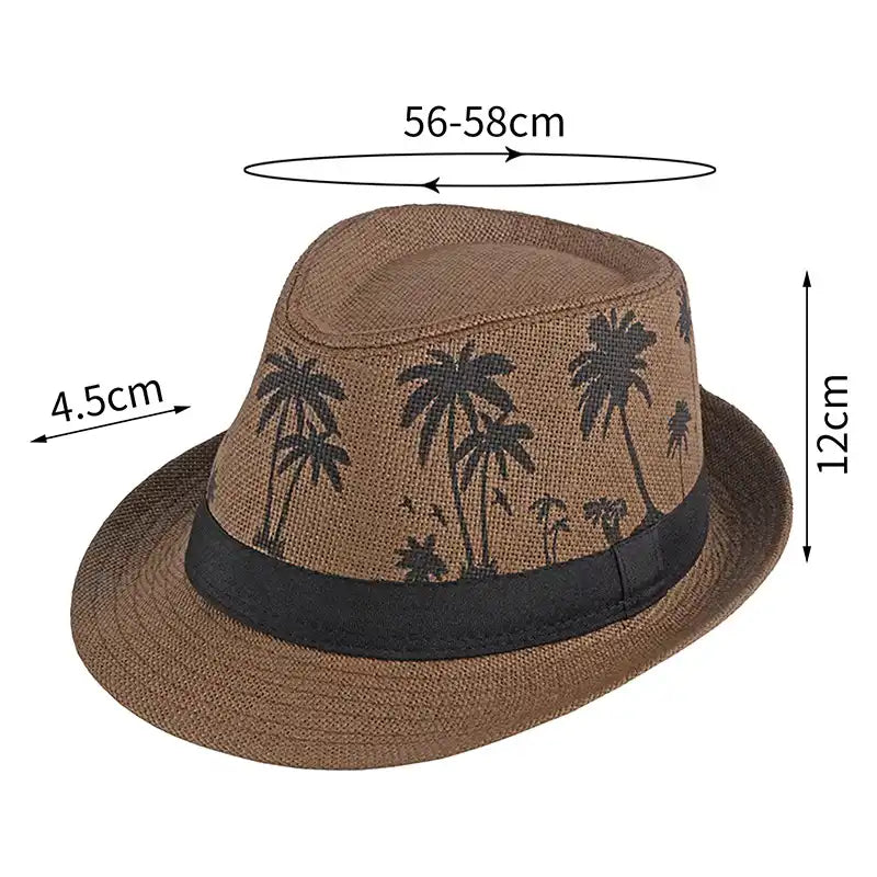 Men's Summer Classic Braided Beach Hat
