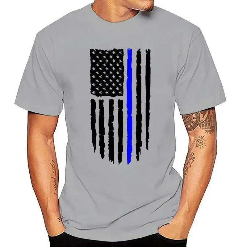 Men's Vintage Patriotic T-Shirt - 4th of July American Flag Design, Muscle Fit