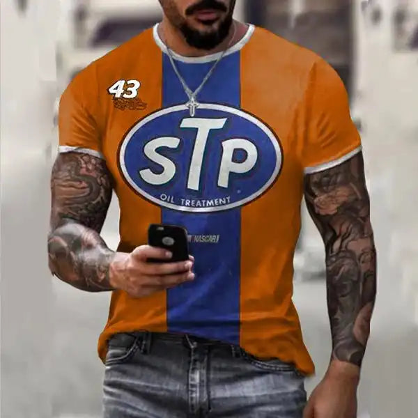 Men's Vintage Print Summer T-Shirt