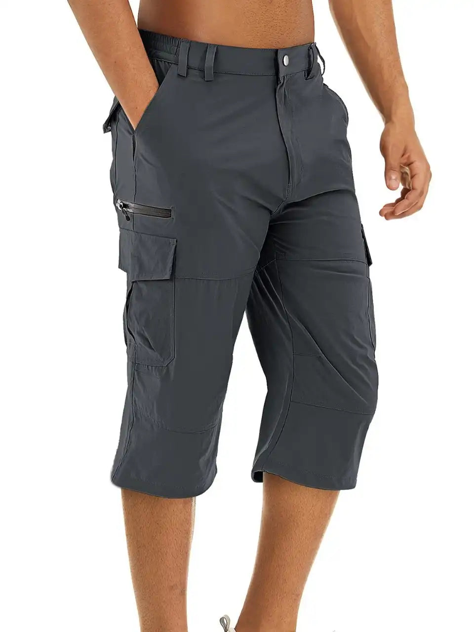Men's Outdoor Hiking Quick Dry 3/4 Cargo Shorts