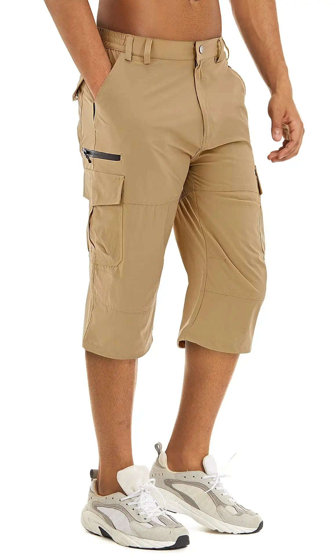 Men's Outdoor Hiking Quick Dry 3/4 Cargo Shorts