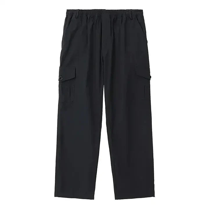 Men's Summer Cotton Cargo Pants - Oversized, High Waist