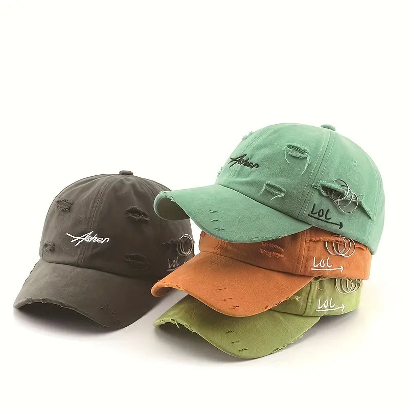 Men's and Women's Retro Torn Baseball Caps