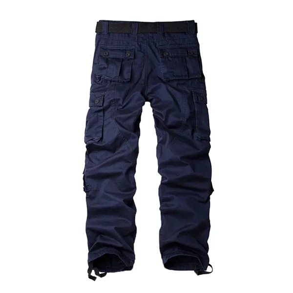 Men's 8-Pocket Cargo Pants - Breathable Hiking Trousers for Outdoor Adventures & Daily Wear