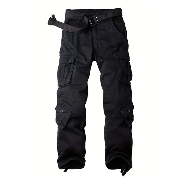 Men's 8-Pocket Cargo Pants - Breathable Hiking Trousers for Outdoor Adventures & Daily Wear