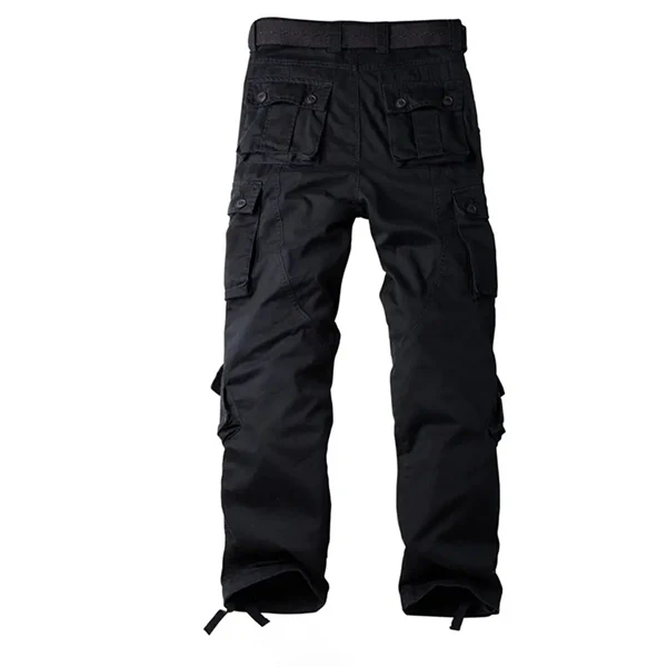 Men's 8-Pocket Cargo Pants - Breathable Hiking Trousers for Outdoor Adventures & Daily Wear