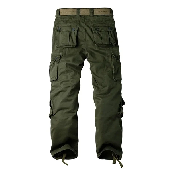 Men's 8-Pocket Cargo Pants - Breathable Hiking Trousers for Outdoor Adventures & Daily Wear